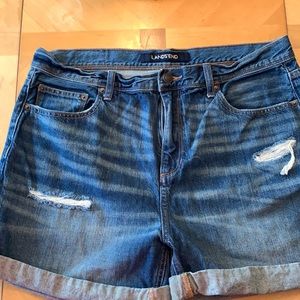 Lands End Cuffed Jean Shorts - 14